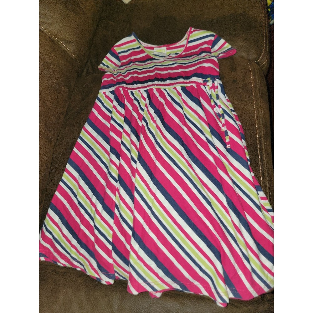 Crazy 8 fall preview striped dress size medium 7 8